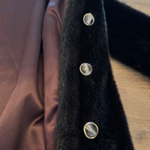Rare Sterling Stall Luxury Faux Fur Long Coat Brown - Excellent Condition - Fits - Picture 10 of 16